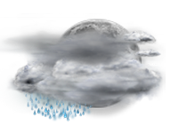 Predpoveď:  Mostly cloudy and cooler. Precipitation ending within 6 hours Windy with possible wind shift to the W, NW, or N. 