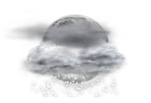 Predpoveď:  Mostly cloudy and cooler. Precipitation possible within 12 hours, possibly heavy at times. Windy. 